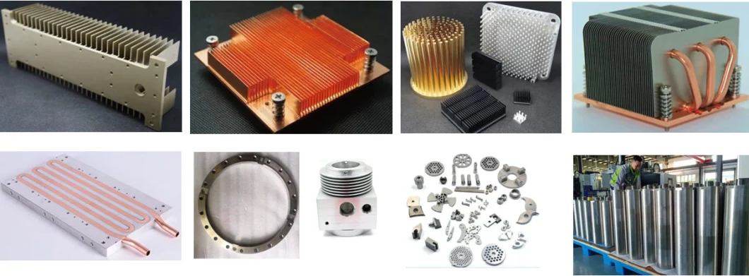 Customed Al6063 Extrusion Heat Sink with Anodized