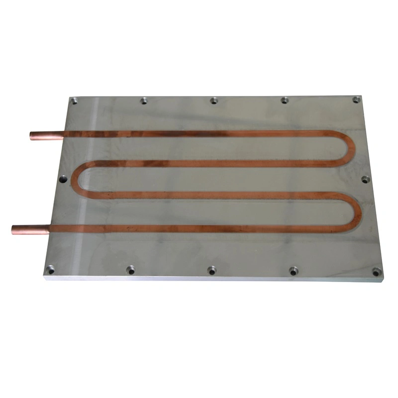 Battery Cooling Liquid Heat Exchanger Cold Plate Copper Tube Cooler Plate