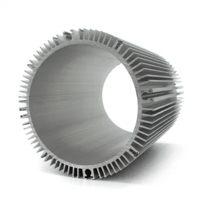 Al 6061 T6 Anodized Aluminium Extruded Circular Aluminum Alloy Extrusion Fin Finned Heat Sink Suppliers