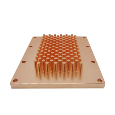 Custom Copper Cold Forged Pin Fin Electronic Heat Sink