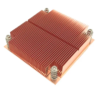 Copper Skived Fin Server CPU Heat Sink for Intel LGA1200 Socket