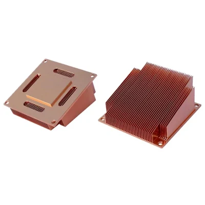 Customized Copper Skived Fin Electronic Heat Sink for Generator