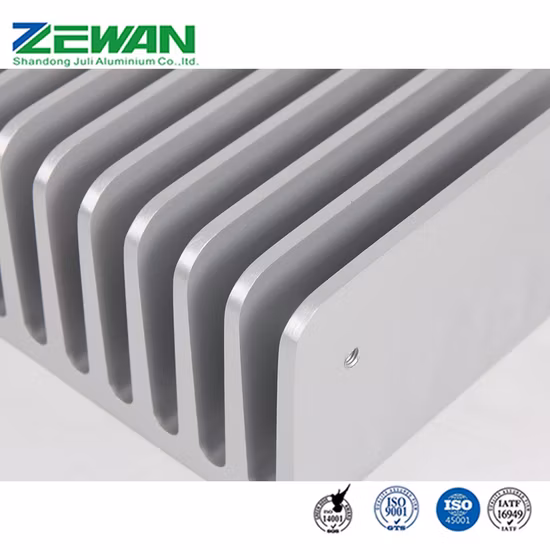 Aluminum Zipper Fins Aluminium Heat Anodized Aluminum Heat Sink for Cooling Fan