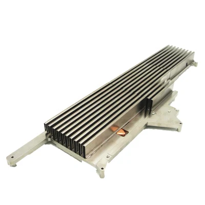 Customized Aluminum Folded Fin Heat Pipes Soldering Heat Sink for Electronics